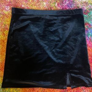 Forever 21 Black velvet skirt